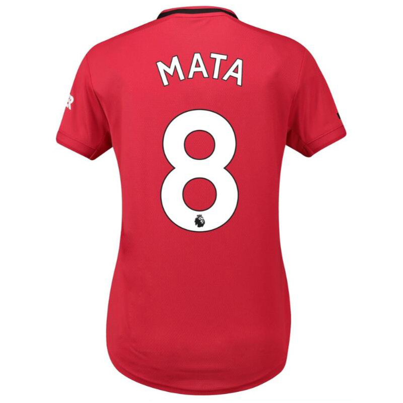 Damen Fußball Juan Mata 8 Heimtrikot Rot Trikot 2019/20 Hemd