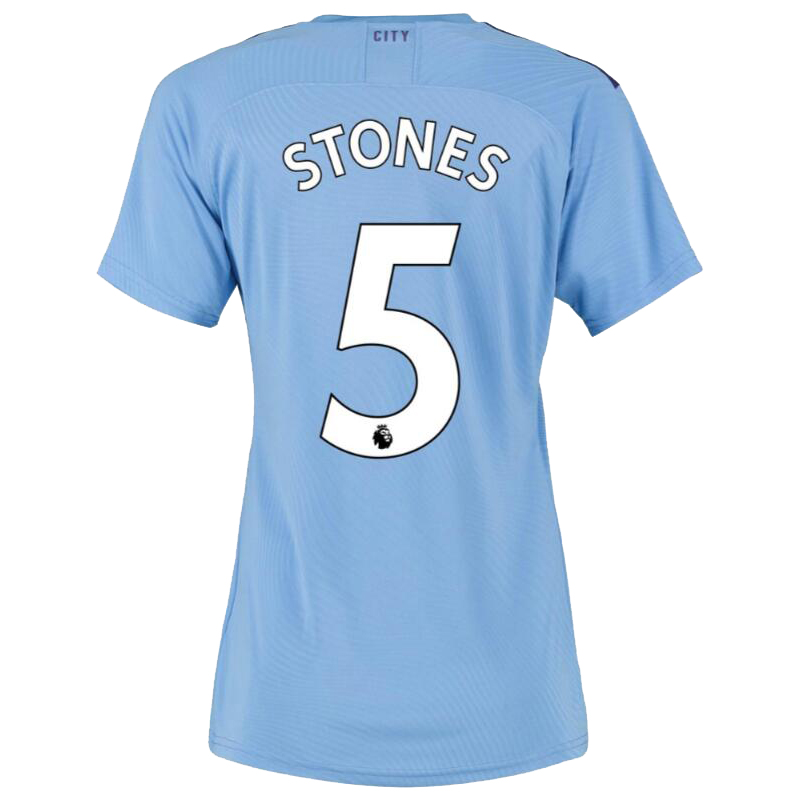 Damen Fußball John Stones 5 Heimtrikot Blau Trikot 2019/20 Hemd