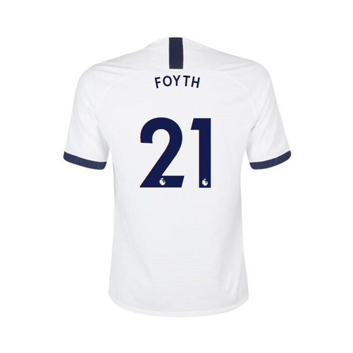 Damen Fußball Juan Foyth 21 Heimtrikot Weiß Trikot 2019/20 Hemd