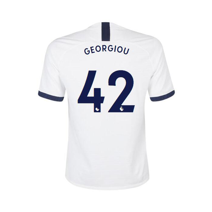 Damen Fußball Anthony Georgiou 42 Heimtrikot Weiß Trikot 2019/20 Hemd