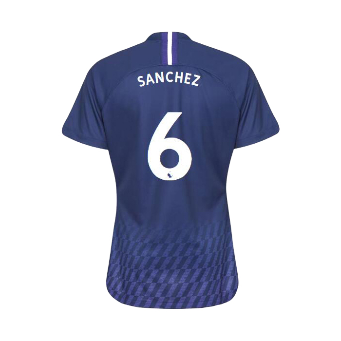 Damen Fußball Davinson Sanchez 6 Auswärtstrikot Königsblau Trikot 2019/20 Hemd