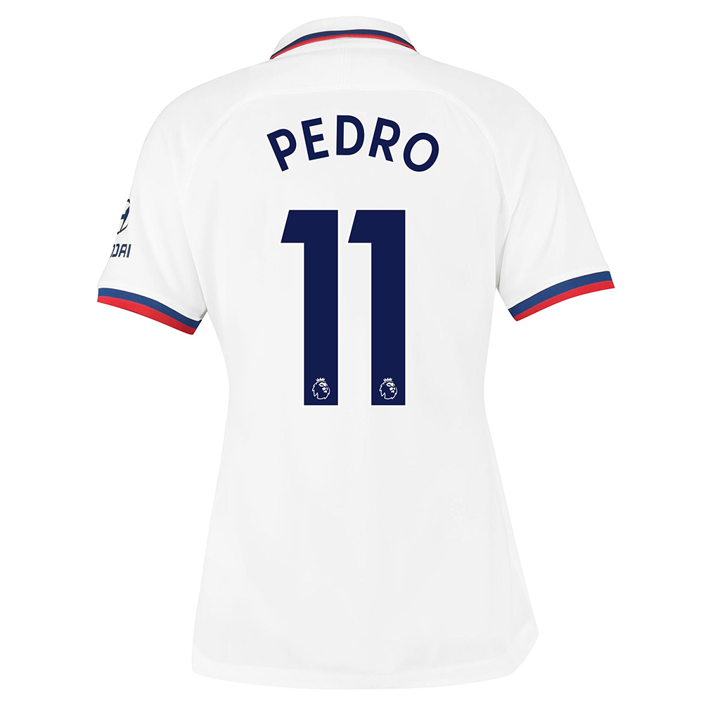 Damen Fußball Pedro 11 Auswärtstrikot Weiß Trikot 2019/20 Hemd