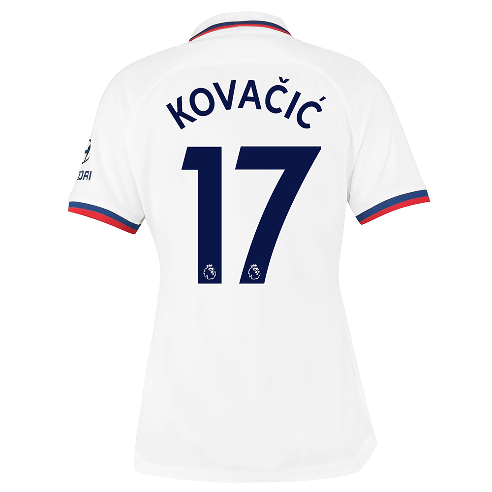 Damen Fußball Mateo Kovacic 17 Auswärtstrikot Weiß Trikot 2019/20 Hemd