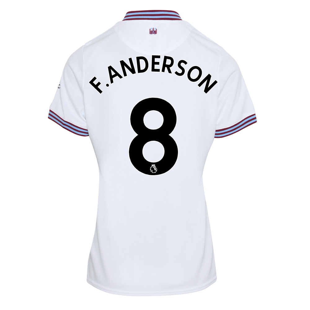 Damen Fußball Felipe Anderson 8 Heimtrikot Weiß Trikot 2019/20 Hemd