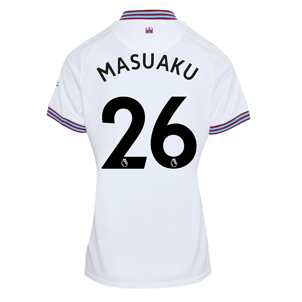 Damen Fußball Arthur Masuaku 26 Heimtrikot Weiß Trikot 2019/20 Hemd