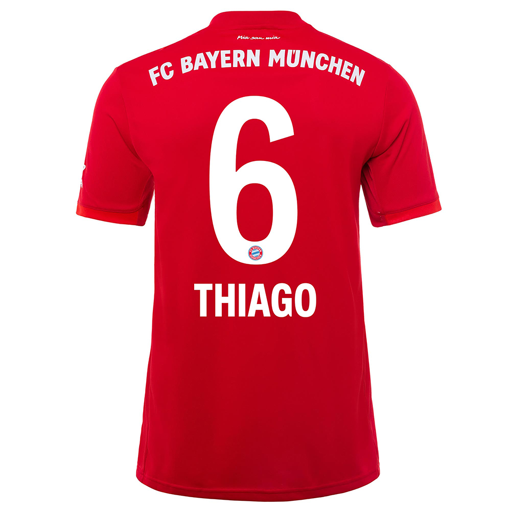 Damen Fußball Thiago 6 Heimtrikot Rot Trikot 2019/20 Hemd