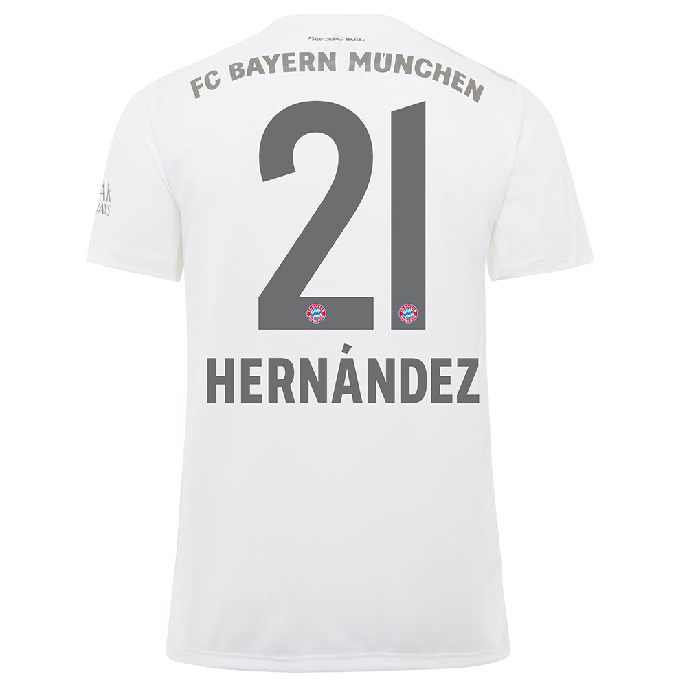 Damen Fußball Lucas Hernandez 21 Auswärtstrikot Weiß Trikot 2019/20 Hemd