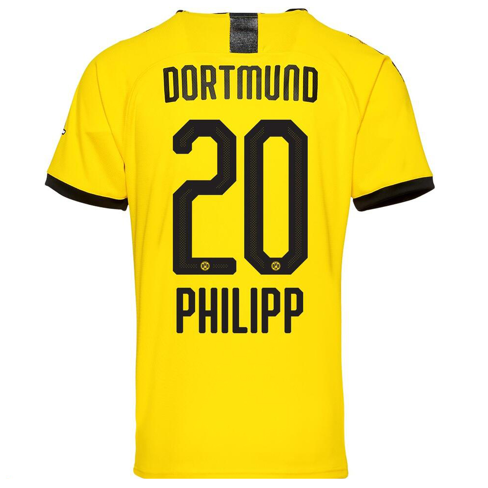 Damen Fußball Philipp 20 Heimtrikot Gelb Trikot 2019/20 Hemd