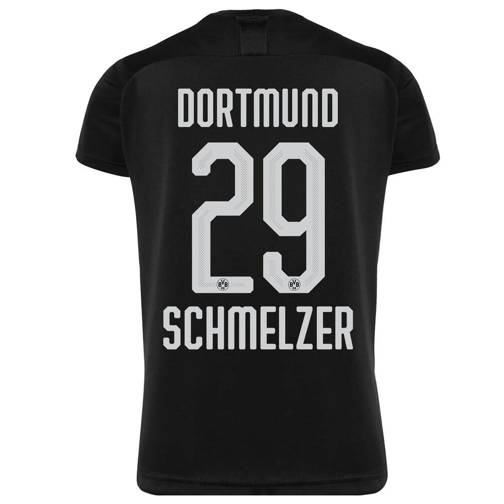 Damen Fußball Schmelzer 29 Auswärtstrikot Schwarz Trikot 2019/20 Hemd