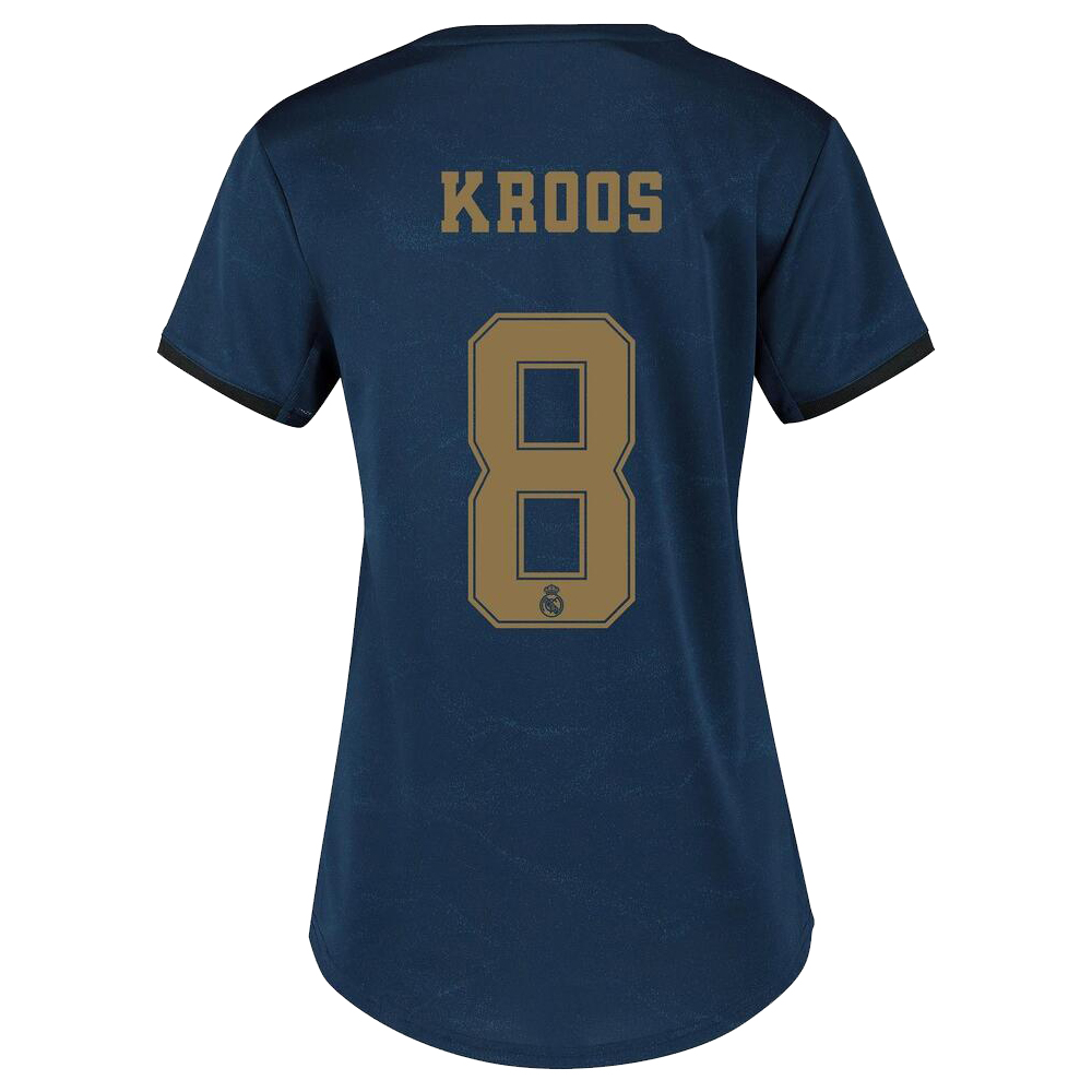 Damen Fußball Toni Kroos 8 Auswärtstrikot Marine Trikot 2019/20 Hemd