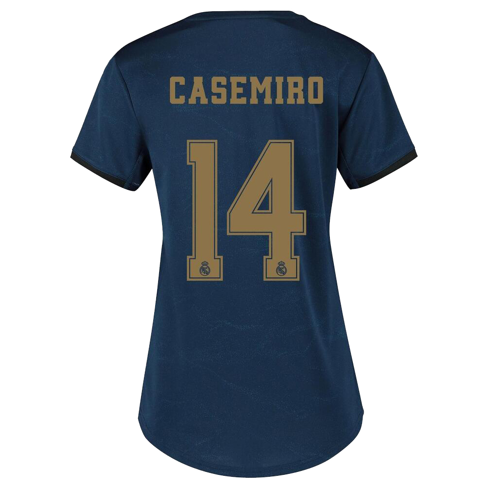 Damen Fußball Casemiro 14 Auswärtstrikot Marine Trikot 2019/20 Hemd
