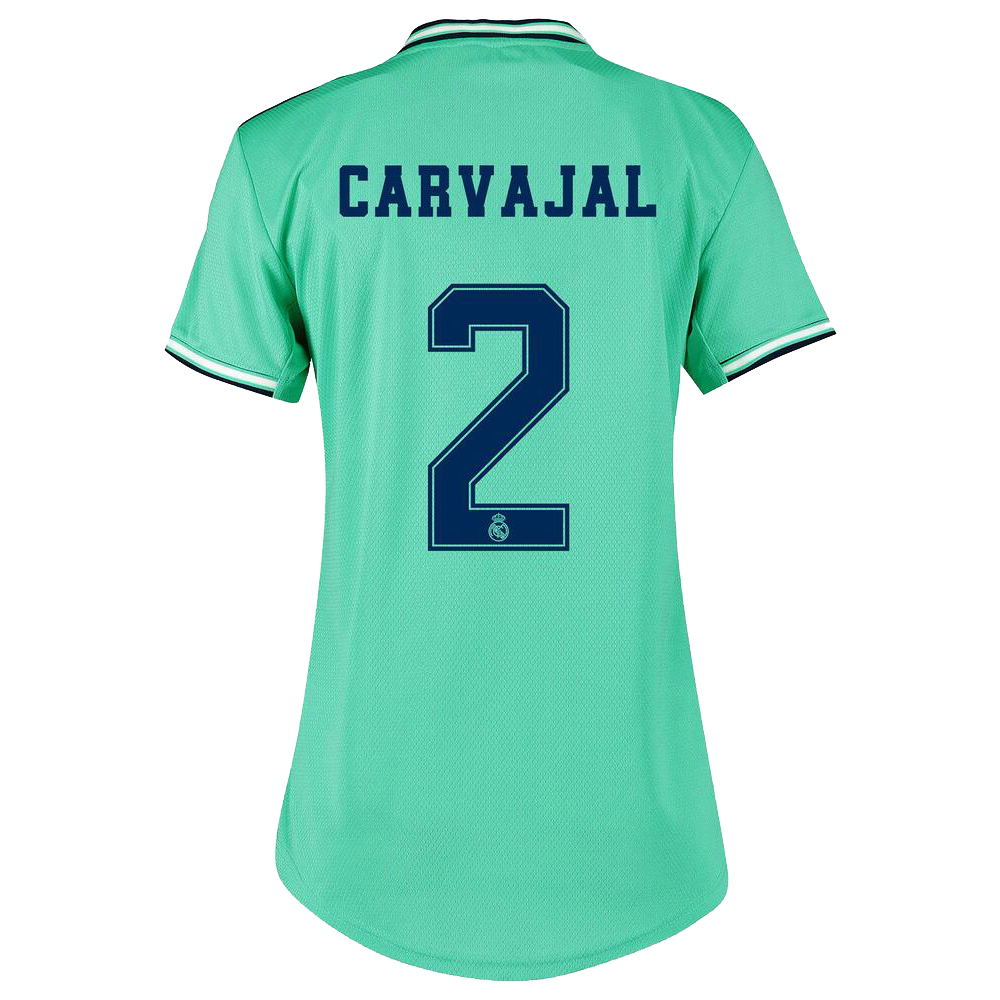 Damen Fußball Daniel Carvajal 2 Ausweichtrikot Grün Trikot 2019/20 Hemd