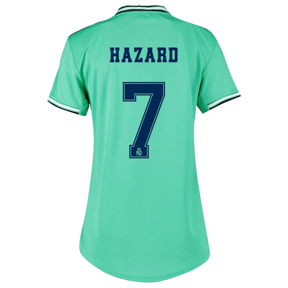 Damen Fußball Eden Hazard 7 Ausweichtrikot Grün Trikot 2019/20 Hemd