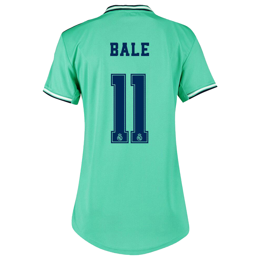 Damen Fußball Gareth Bale 11 Ausweichtrikot Grün Trikot 2019/20 Hemd