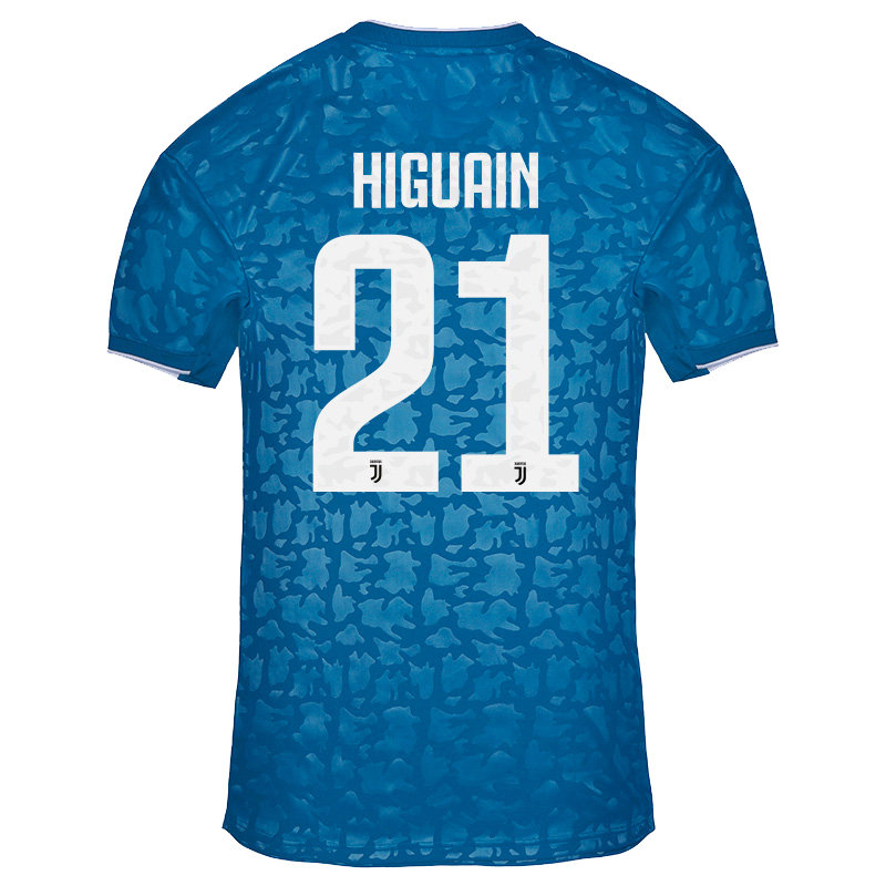 Damen Fußball Gonzalo Higuain 21 Ausweichtrikot Blau Trikot 2019/20 Hemd