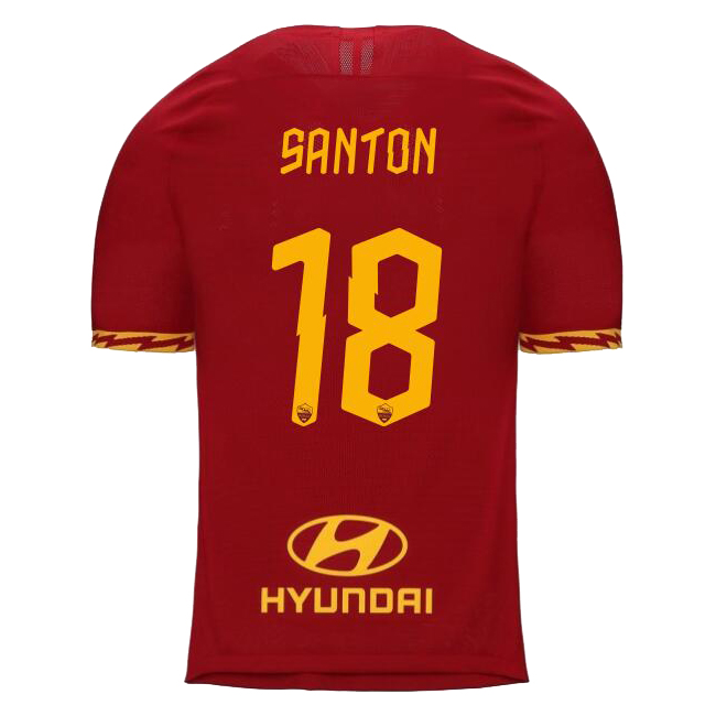 Damen Fußball Davide Santon 18 Heimtrikot Rot Trikot 2019/20 Hemd
