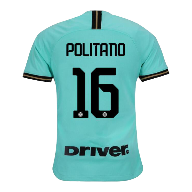 Damen Fußball Matteo Politano 16 Auswärtstrikot Grün Trikot 2019/20 Hemd