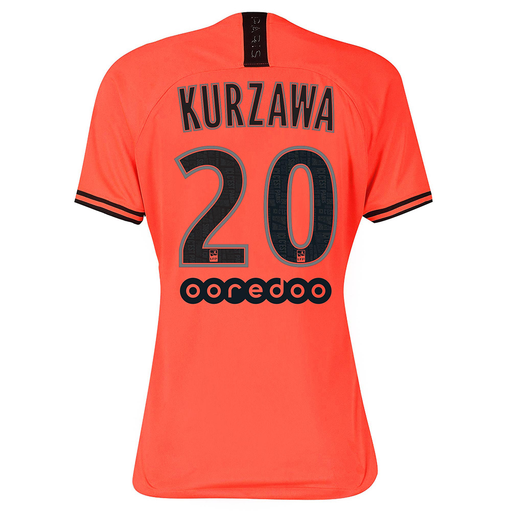 Damen Fußball Layvin Kurzawa 20 Auswärtstrikot Orange Trikot 2019/20 Hemd