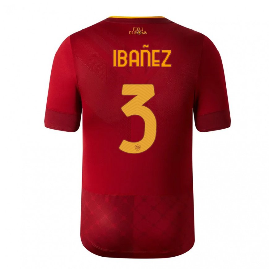 Kandiny Kinder Roger Ibanez #3 Rotbraun Heimtrikot Trikot 2022/23 T-shirt