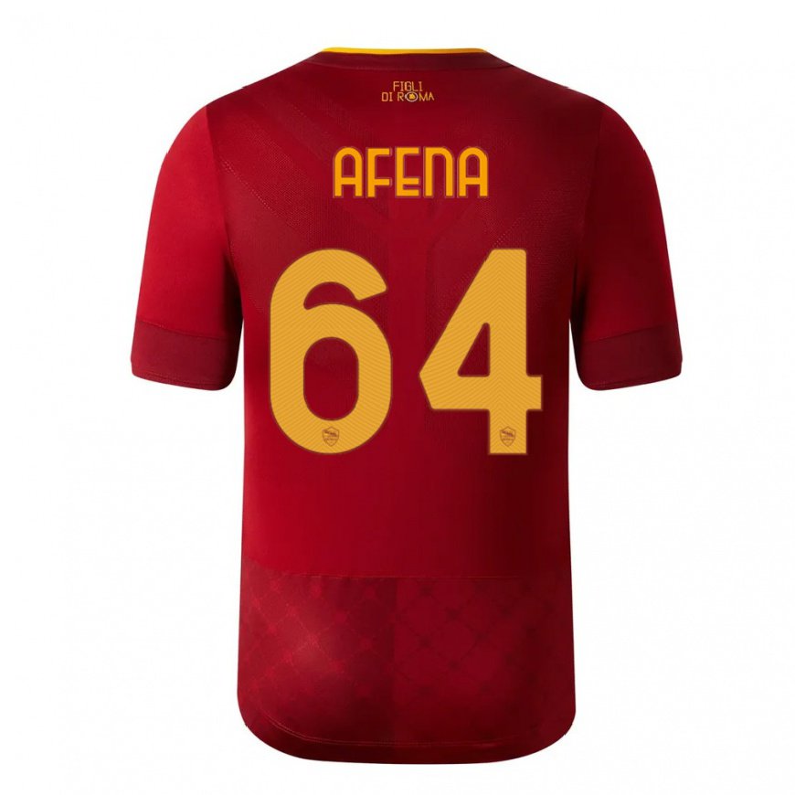 Kandiny Kinder Felix Afena-gyan #64 Rotbraun Heimtrikot Trikot 2022/23 T-shirt