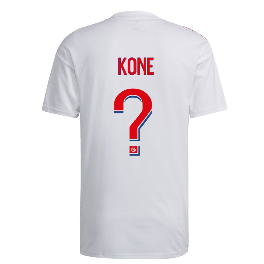 Kandiny Kinder Youssouf Kone #0 Weiß Blau Rot Heimtrikot Trikot 2022/23 T-shirt