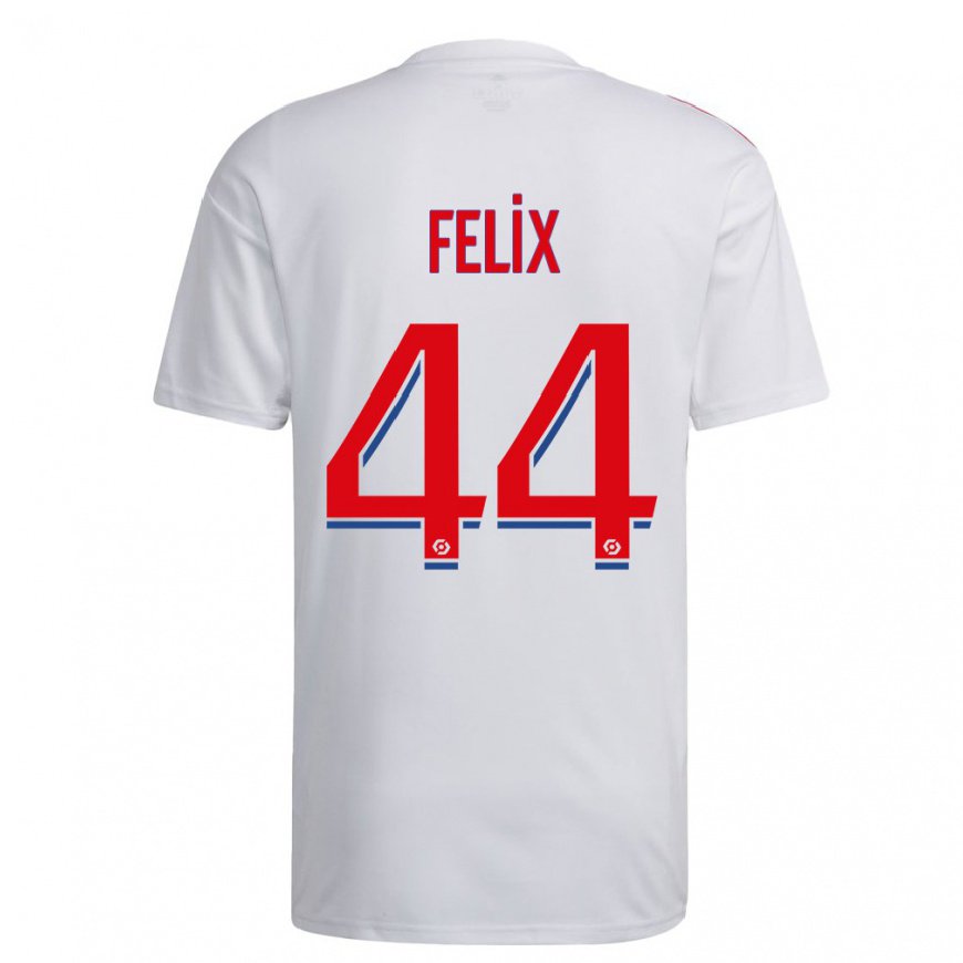 Kandiny Kinder Marley Felix #44 Weiß Blau Rot Heimtrikot Trikot 2022/23 T-shirt