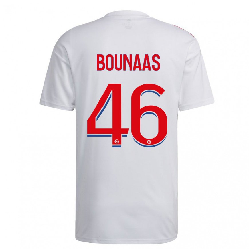 Kandiny Kinder Idris Bounaas #46 Weiß Blau Rot Heimtrikot Trikot 2022/23 T-shirt