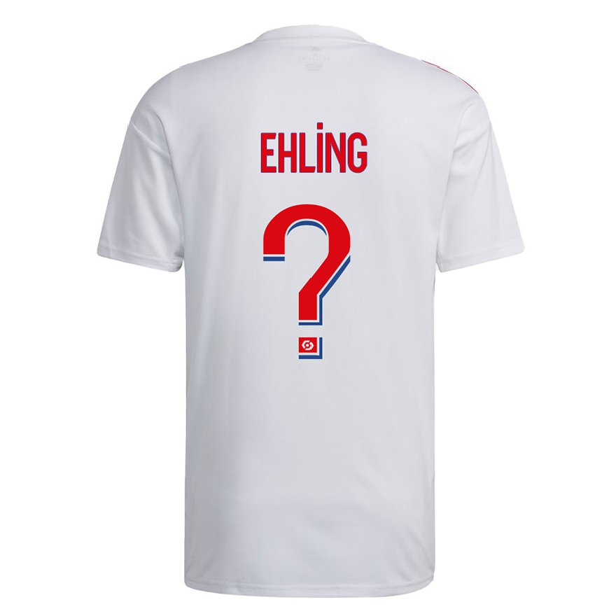 Kandiny Kinder Thibaut Ehling #0 Weiß Blau Rot Heimtrikot Trikot 2022/23 T-shirt