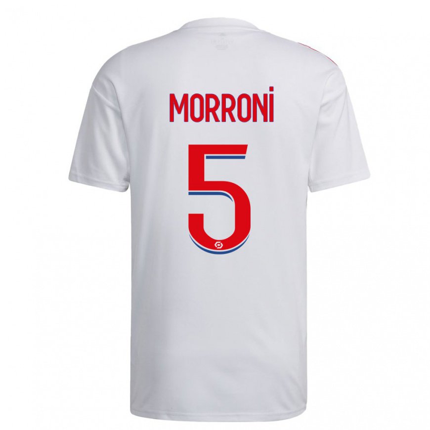 Kandiny Kinder Perle Morroni #5 Weiß Blau Rot Heimtrikot Trikot 2022/23 T-shirt