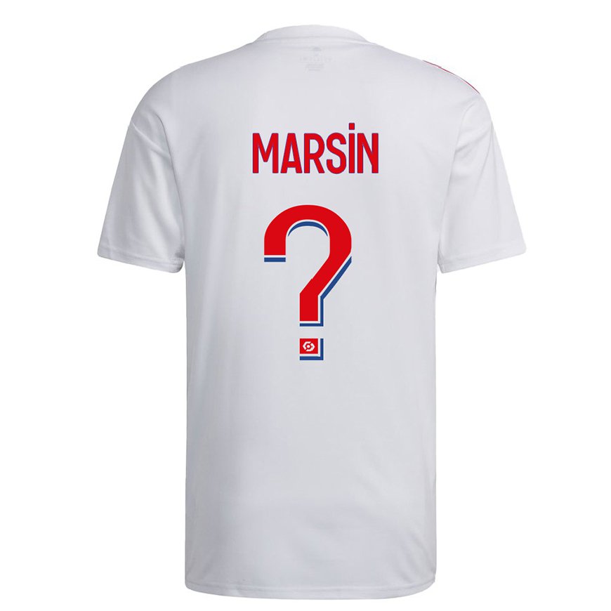 Kandiny Kinder Antonin Marsin #0 Weiß Blau Rot Heimtrikot Trikot 2022/23 T-shirt