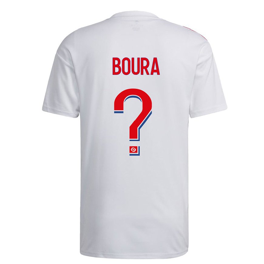 Kandiny Kinder Amal Boura #0 Weiß Blau Rot Heimtrikot Trikot 2022/23 T-shirt