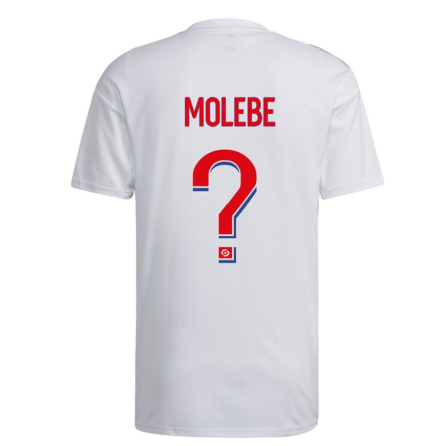 Kandiny Kinder Enzo Molebe #0 Weiß Blau Rot Heimtrikot Trikot 2022/23 T-shirt