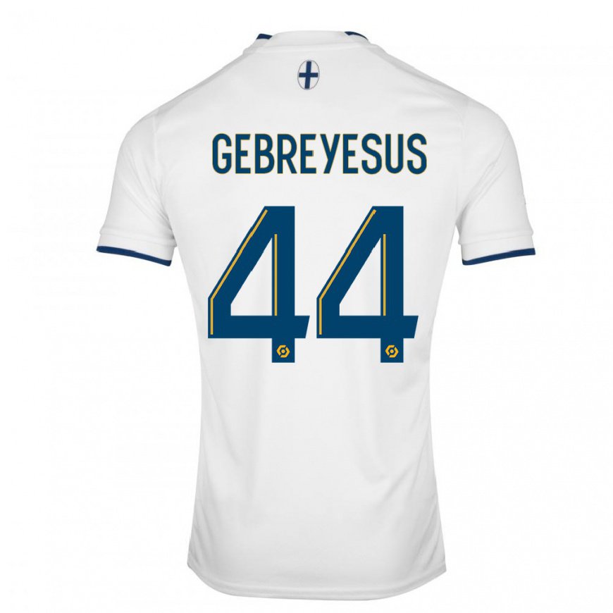 Kandiny Kinder Esey Gebreyesus #44 Weißer Saphir Heimtrikot Trikot 2022/23 T-shirt