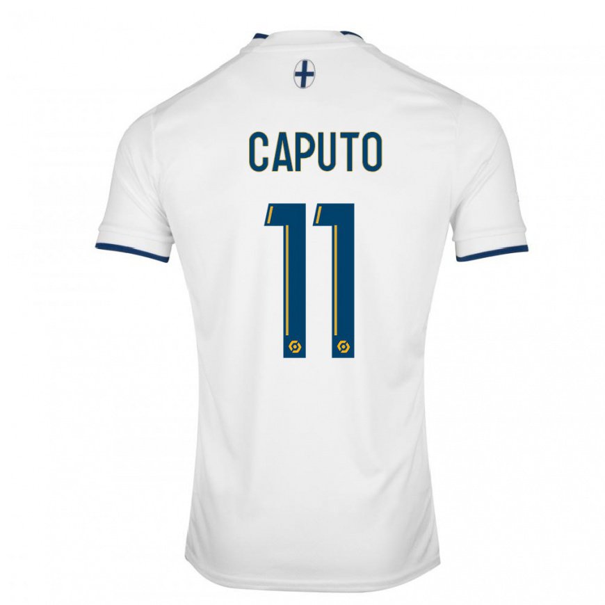 Kandiny Kinder Cindy Caputo #11 Weißer Saphir Heimtrikot Trikot 2022/23 T-shirt