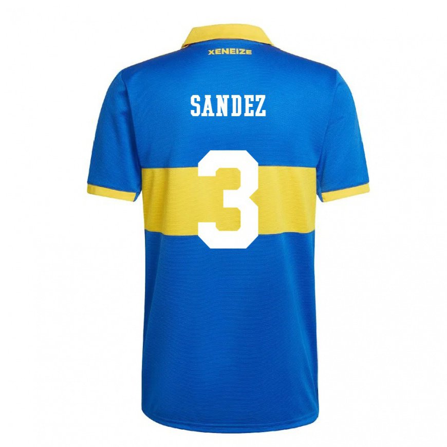 Kandiny Kinder Agustin Sandez #3 Olympiagelb Heimtrikot Trikot 2022/23 T-shirt