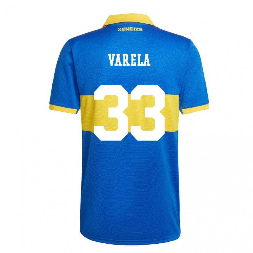 Kandiny Kinder Alan Varela #33 Olympiagelb Heimtrikot Trikot 2022/23 T-shirt