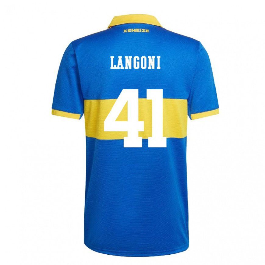 Kandiny Kinder Luca Langoni #41 Olympiagelb Heimtrikot Trikot 2022/23 T-shirt