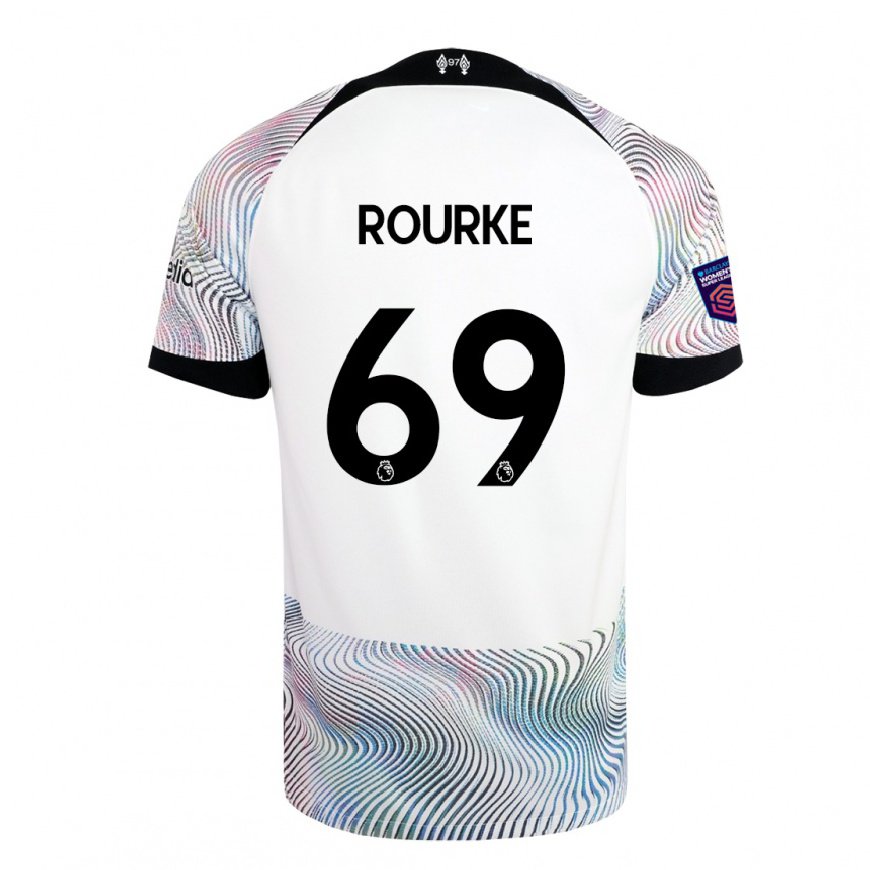 Kandiny Kinder Fidel O'rourke #69 Weiß Bunt Auswärtstrikot Trikot 2022/23 T-shirt