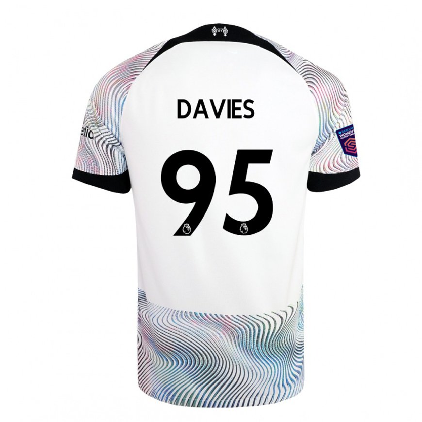 Kandiny Kinder Harvey Davies #95 Weiß Bunt Auswärtstrikot Trikot 2022/23 T-shirt