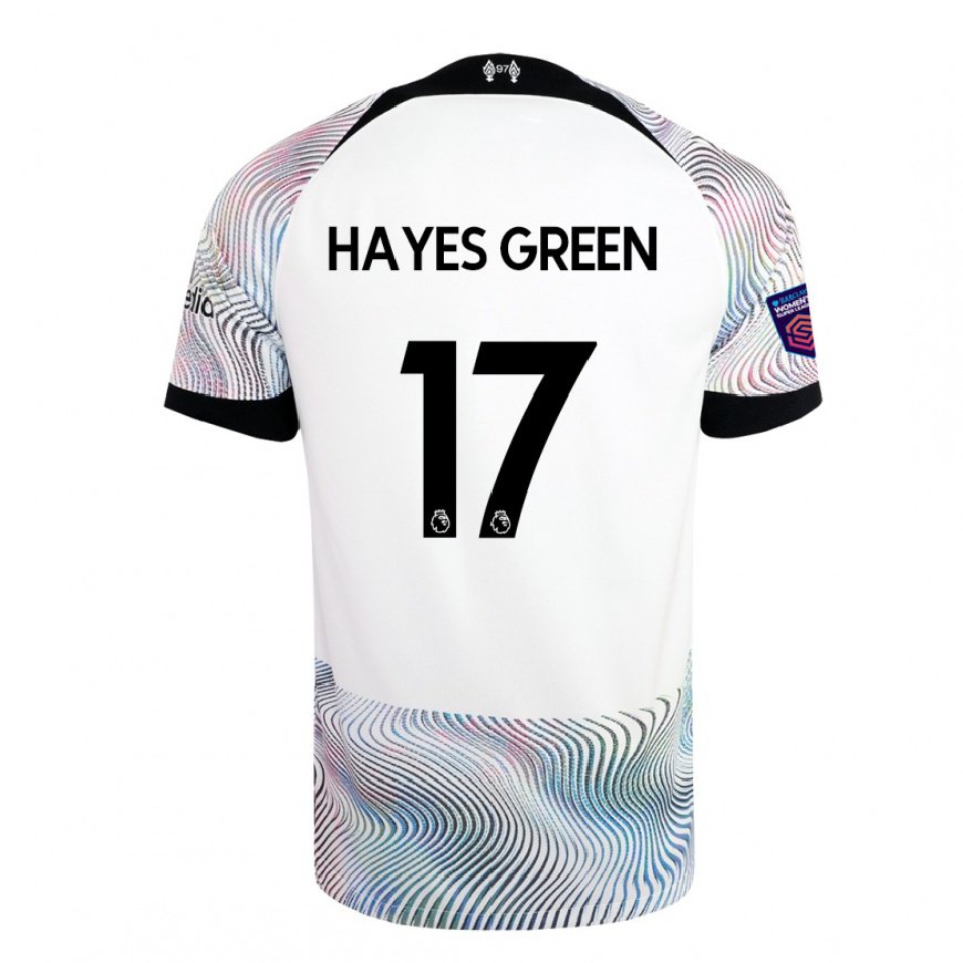 Kandiny Kinder Charlie Hayes-green #17 Weiß Bunt Auswärtstrikot Trikot 2022/23 T-shirt