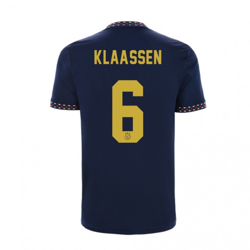 Kandiny Kinder Davy Klaassen #6 Dunkelblau Auswärtstrikot Trikot 2022/23 T-shirt