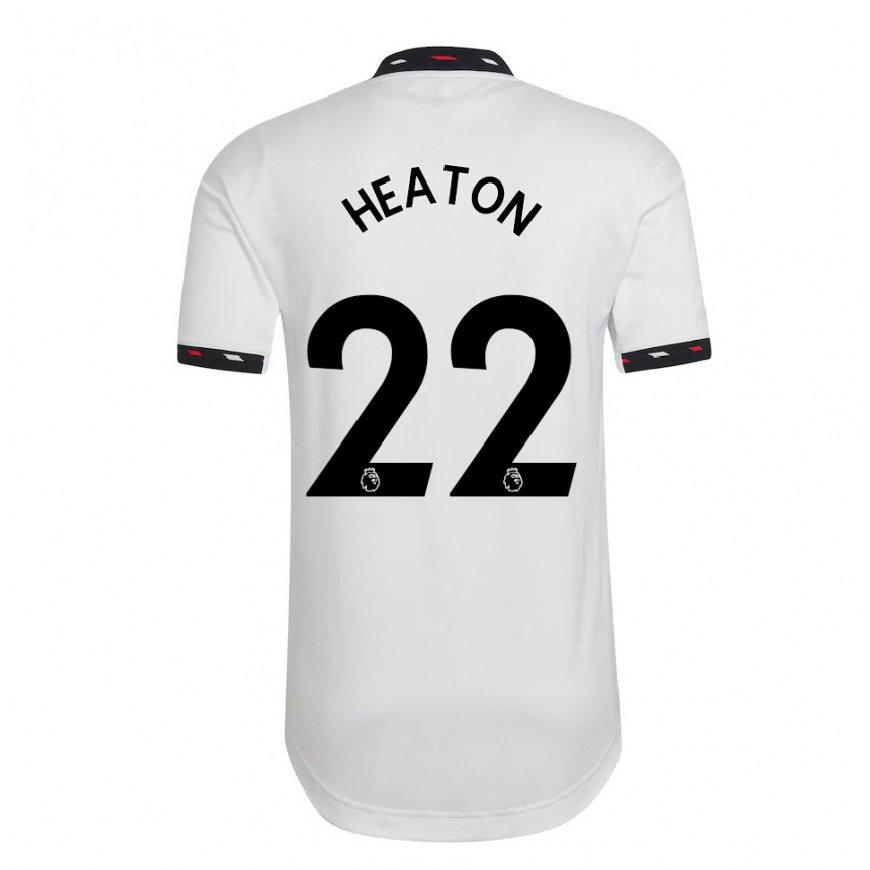 Kandiny Kinder Tom Heaton #22 Weiß Auswärtstrikot Trikot 2022/23 T-shirt