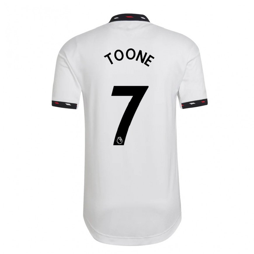 Kandiny Kinder Ella Toone #7 Weiß Auswärtstrikot Trikot 2022/23 T-shirt