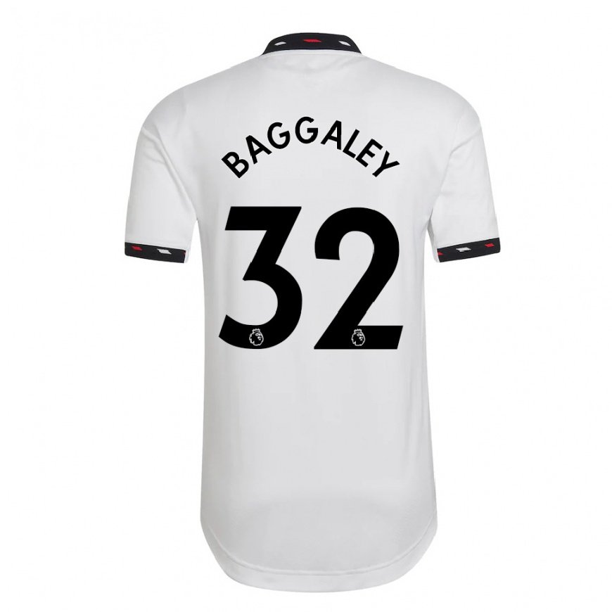 Kandiny Kinder Sophie Baggaley #32 Weiß Auswärtstrikot Trikot 2022/23 T-shirt
