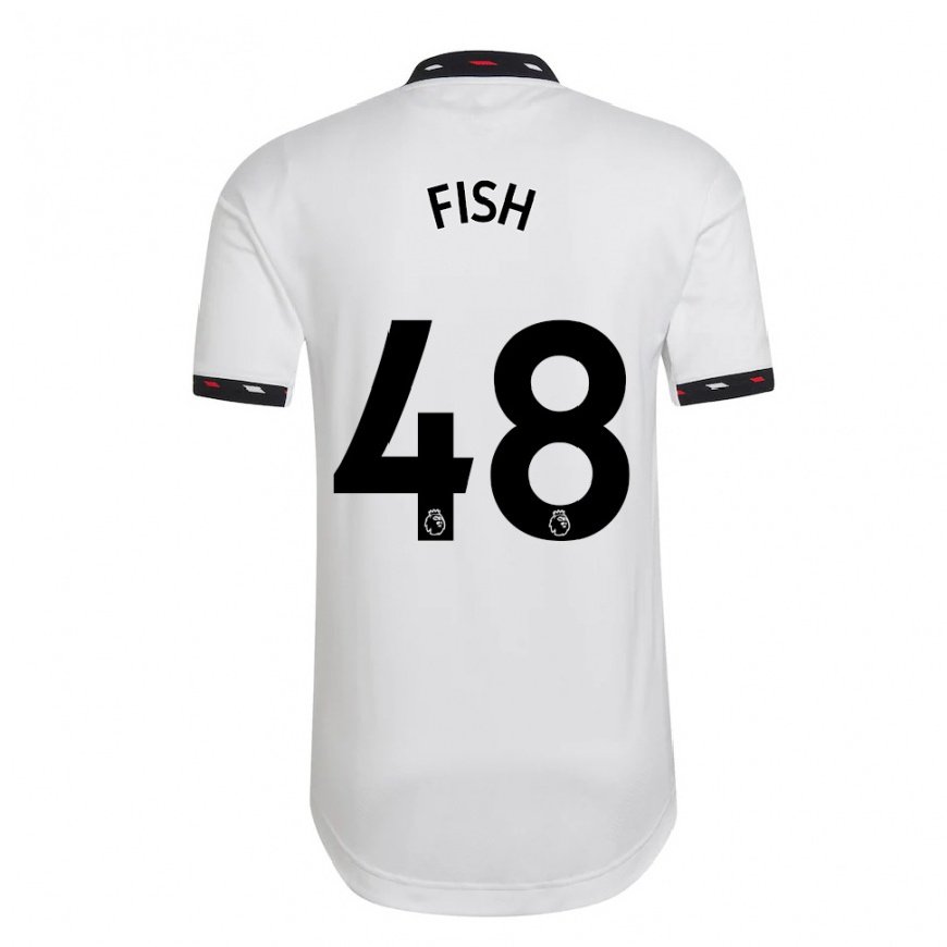 Kandiny Kinder Will Fish #48 Weiß Auswärtstrikot Trikot 2022/23 T-shirt