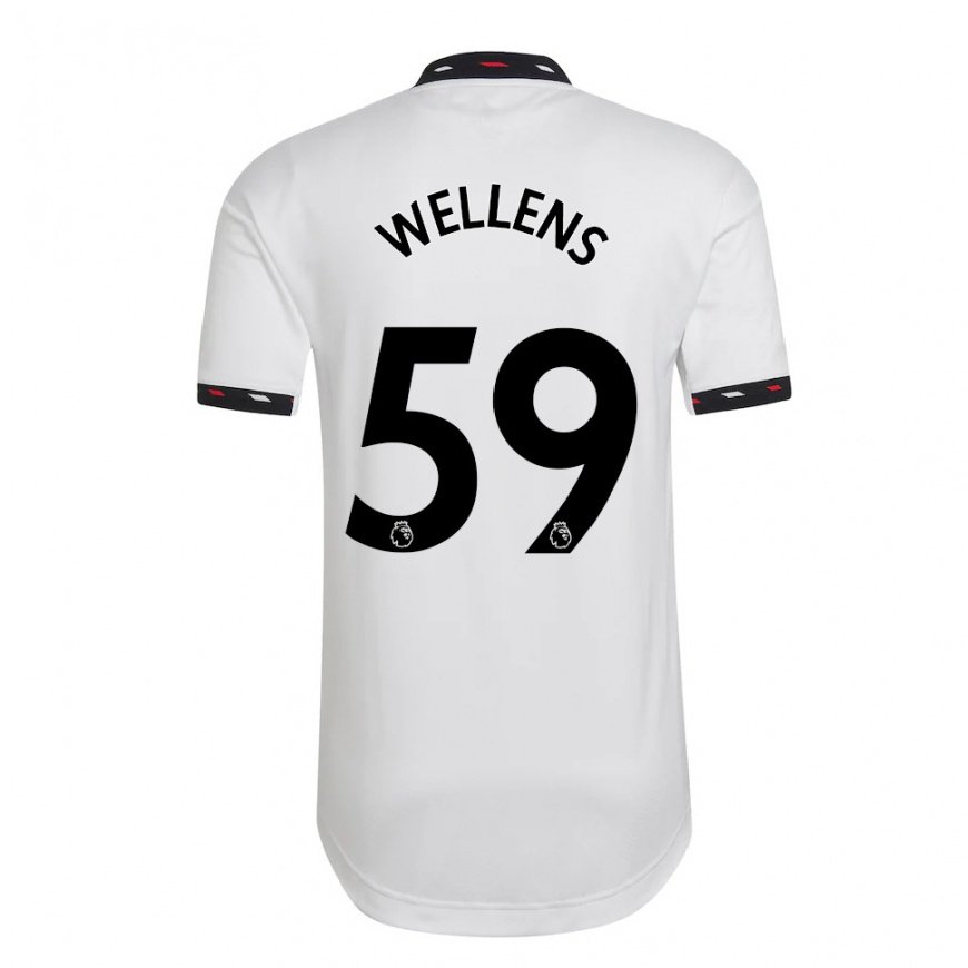 Kandiny Kinder Charlie Wellens #59 Weiß Auswärtstrikot Trikot 2022/23 T-shirt