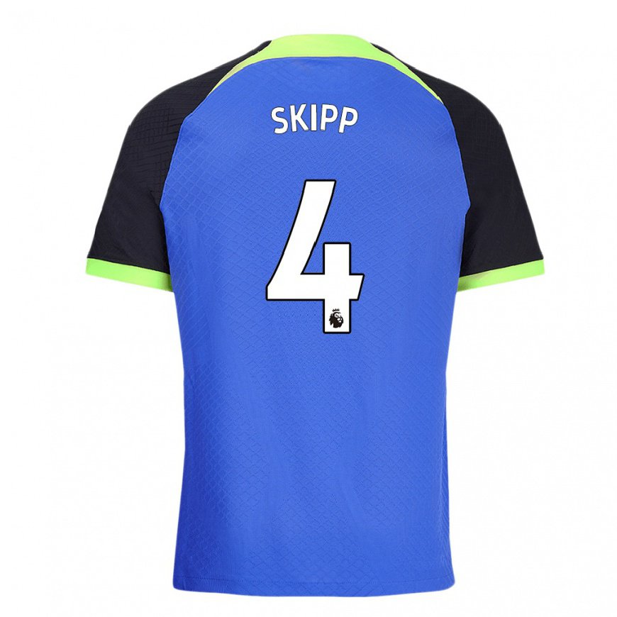 Kandiny Kinder Oliver Skipp #4 Blau Grün Auswärtstrikot Trikot 2022/23 T-shirt