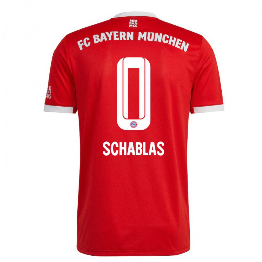 Kandiny Herren Matteo Schablas #0 Neonrot Weiß Heimtrikot Trikot 2022/23 T-shirt