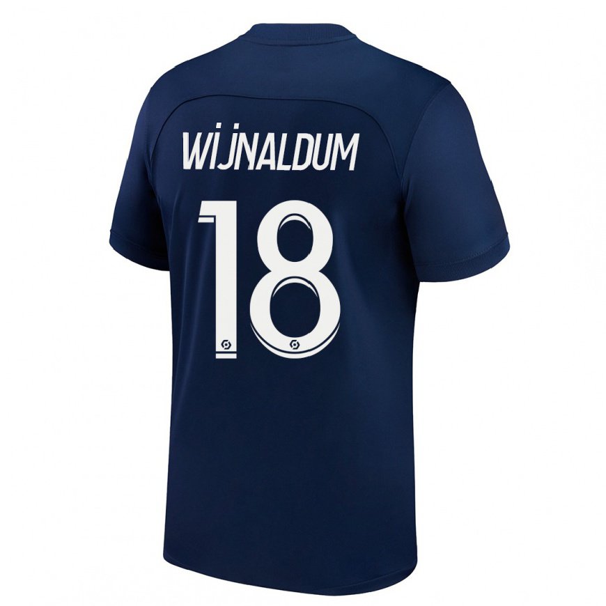 Kandiny Herren Georginio Wijnaldum #18 Dunkelblau Rot Heimtrikot Trikot 2022/23 T-shirt