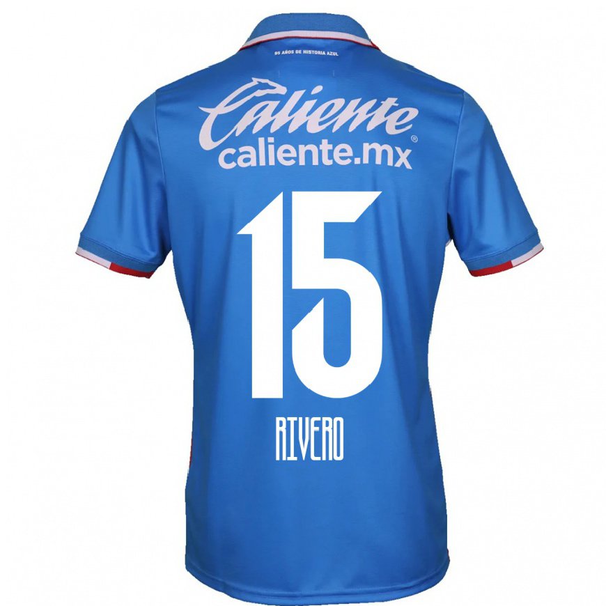 Kandiny Herren Ignacio Rivero #15 Azurblau Heimtrikot Trikot 2022/23 T-shirt